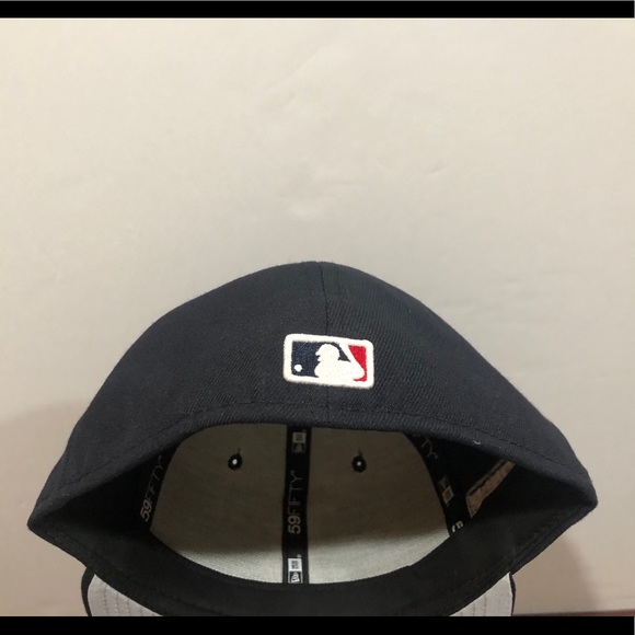 New Era, 59Fifty Fitted Hat, Boston Red Sox, Navy Blue - Picture 7 of 11